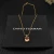 David Yurman Gold 11mm Four-Prong Champagne Diamond Necklace
