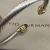 David Yurman 5mm Gold-End Black Diamond Cable Cuff Bracelet