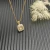 David Yurman Gold Square Champagne Diamond Necklace