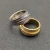 David Yurman Silver Pavé Diamond Interlocking Ring
