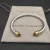David Yurman 5mm Gold-End Champagne Diamond Cable Cuff Bracelet