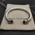 David Yurman 7mm Cable Cuff Bracelet with Rotating End Caps Brown Diamonds