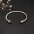 David Yurman 5mm Gemstone Yellow Diamond Station Cuff Bracelet