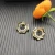 David Yurman Gold 27×8.5mm Serrated Stacked Earrings