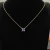 David Yurman Gold 8mm Four-Prong Purple Diamond Necklace