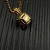 David Yurman Gold 11mm Four-Prong Red Diamond Necklace