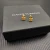 David Yurman 8mm Gold Four-Prong Yellow Diamond Stud Earrings