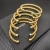 David Yurman 6mm Gold Malachite Cable Cuff Bracelet
