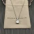 David Yurman Sterling Silver 11mm Four-Prong White Diamond Necklace