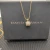 David Yurman Gold Pavé Square Diamond Pendant Necklace, 1.5mm Chain, Length 45cm + 5cm