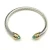 David Yurman 5mm Gold-End Blue Diamond Cable Cuff Bracelet