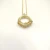 David Yurman Gold Rotating Hook Diamond Pendant Necklace, 1.5mm Chain, Length 45cm + 5cm