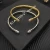 David Yurman 6.2mm Sterling Silver Engraved Cable Bangle Bracelet