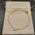 David Yurman Gold Pavé Turquoise Round Charm Bracelet