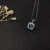 David Yurman 7mm Cushion-Cut Blue Diamond Pendant Necklace