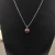 David Yurman 17×11mm Heart Red Diamond Necklace, 1.5mm Chain, 45+5cm Adjustable Length