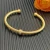 David Yurman 4mm Gold Single Bead Pavé Bracelet