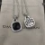 David Yurman 14mm Cushion-Cut Center Stone Necklace with Purple Pavé
