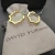 David Yurman 22.8×2.6mm Gold Pavé Hexagon Earrings