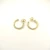 David Yurman Gold Petite Single Twisted Cable Hoop Earrings