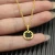 David Yurman 17.8mm Gold Round Black Onyx Diamond Necklace