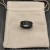 David Yurman 8.5mm Black and Gold Cable Classic Pavé Black Diamond Ring