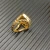 David Yurman 18mm Gold Square Pavé Diamond Ring