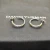 David Yurman Gold and Silver Gold Wire Wrapped Earrings