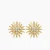 David Yurman 19mm Gold Sunburst Diamond Stud Earrings