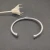 David Yurman 4mm Silver Pavé Diamond Single X Cable Bracelet