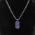 David Yurman Fully Pavé Blue Diamond Tag Necklace