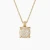 David Yurman 14mm Gold Four-Prong Pavé Diamond Necklace, 2mm Chain, 45+5cm Adjustable Length