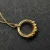 David Yurman Gold Rotating Hook Diamond Pendant Necklace, 1.5mm Chain, Length 45cm + 5cm