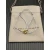 David Yurman Grey Double Ring Gold Nylon Cord Bracelet