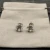 David Yurman 11mm Hexagon Diamond White Crystal Stud Earrings
