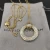 David Yurman 30mm Gold Tone Round Pavé-Crystal Necklace
