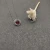 David Yurman 7mm Cable Twist Square Red Diamond Pendant Necklace, 1.5mm Chain, Length 45cm + 5cm