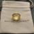 David Yurman Gold Pavé Twisted Cable Ring