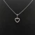 David Yurman 11mm Openwork Heart Pavé Diamond Necklace
