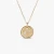 David Yurman Gold Diamond Initial C Disc Pendant Necklace