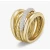 David Yurman 17.5mm Five-Row Cable Cross Diamond Ring