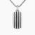 David Yurman Sterling Silver Streamlined Rectangular Tag Necklace