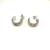 David Yurman 15.6mm Gold and Silver Half Hoop Earrings