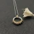 David Yurman Gold and Silver Rotating Hook Diamond Pendant Necklace, 1.5mm Chain, Length 45cm + 5cm