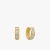 David Yurman Gold White Diamond Renaissance Cable Earrings