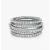 David Yurman Silver Pavé Diamond Interlocking Ring