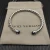 David Yurman 6mm Sterling Silver Lapis Lazuli Cable Cuff Bracelet