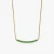 David Yurman 1.7mm Pavé Bar Green Diamond Necklace