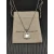 David Yurman 14mm Square White Diamond Necklace