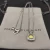 David Yurman 7mm Cushion-Cut Center Stone Necklace Yellow Diamond
